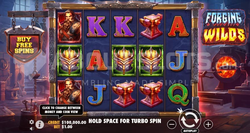 Blacksmith Symbol on reel 1