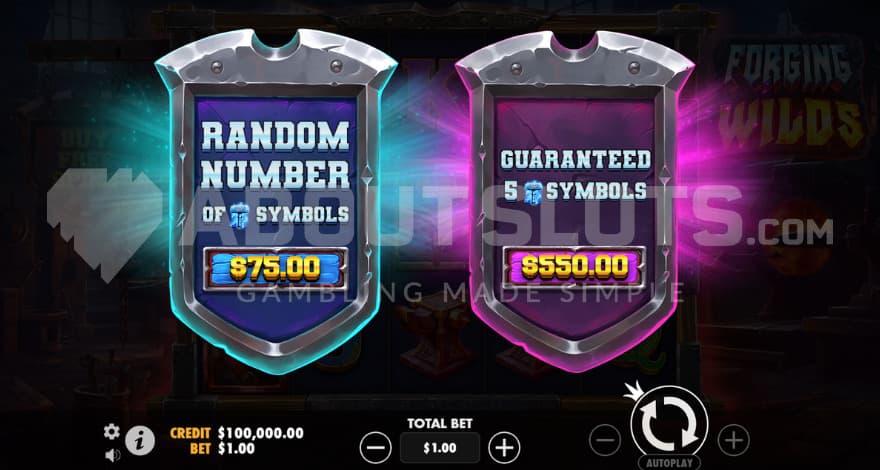Bonus Buy 75X or 550X