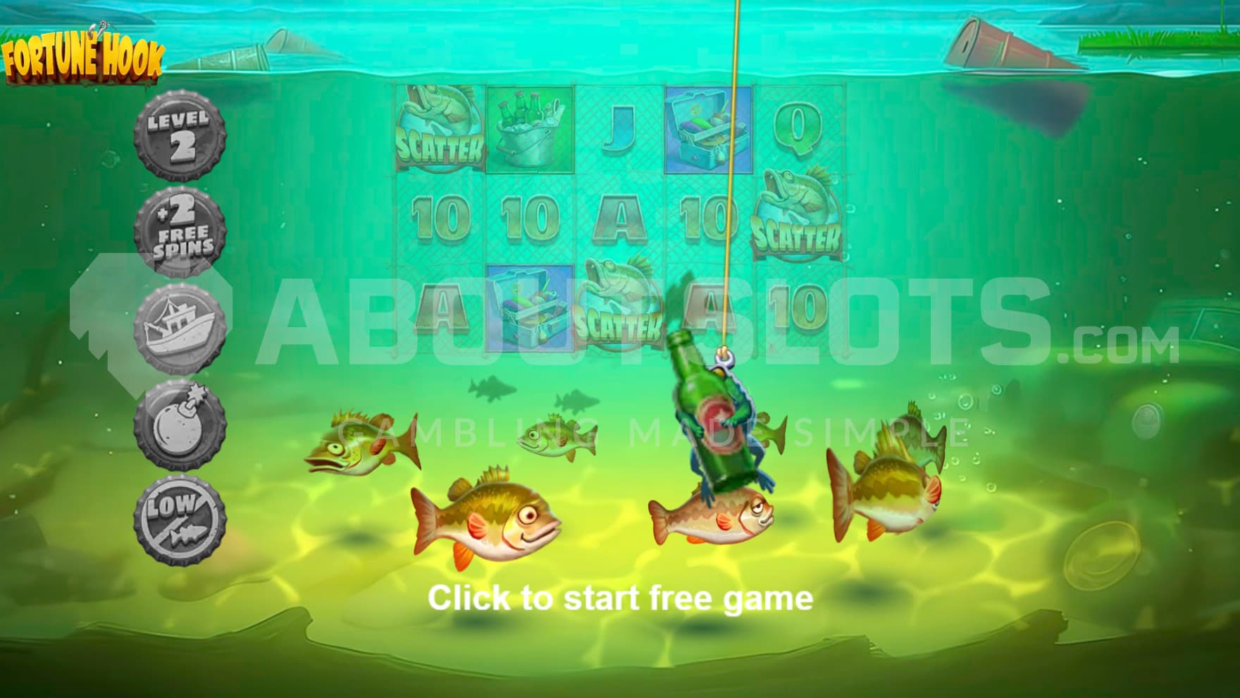 Before the Free Spins you can try to fish up one of 5 modifiers
