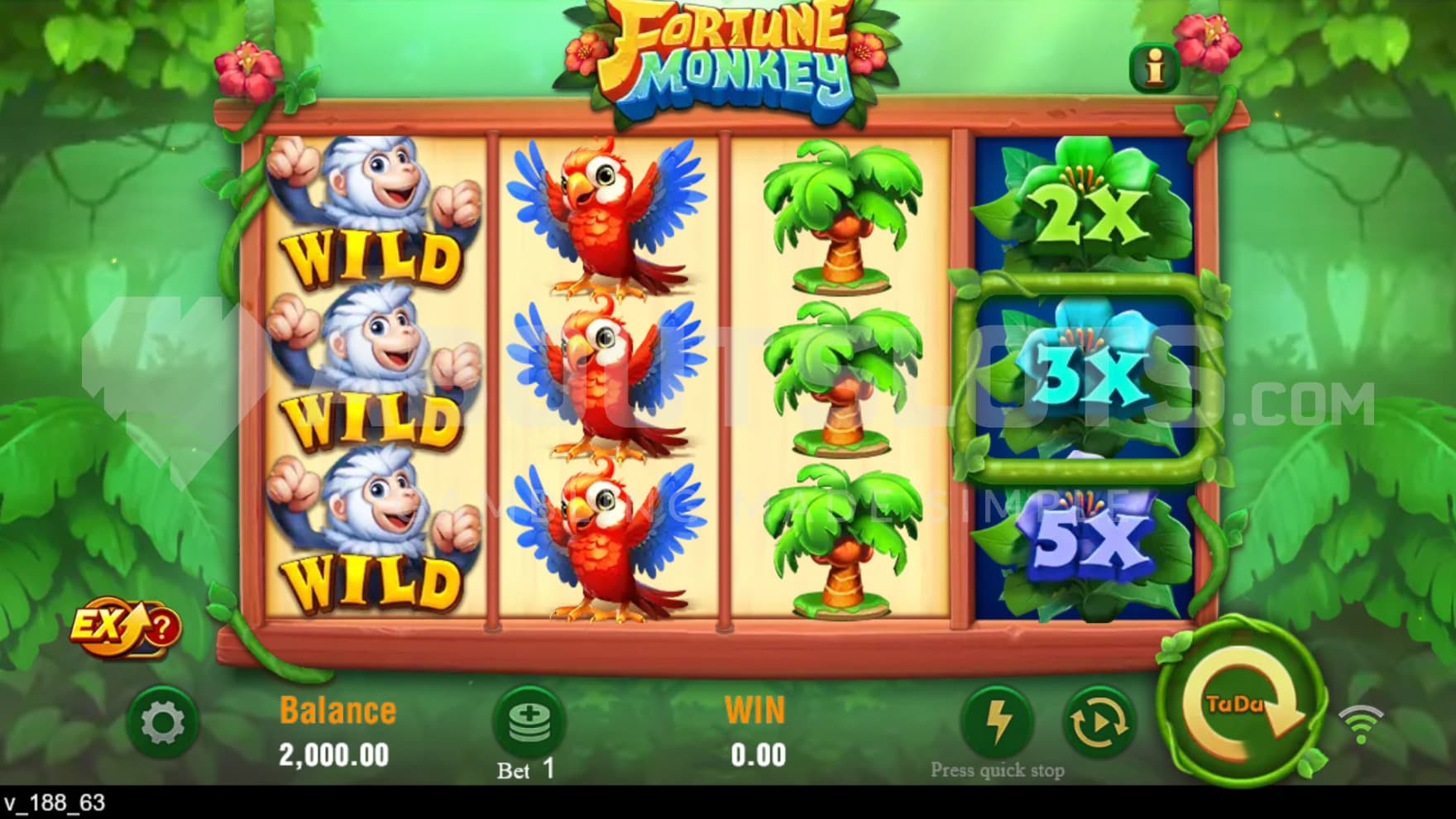 The playing grid is sat in the jungle, among the tree tops