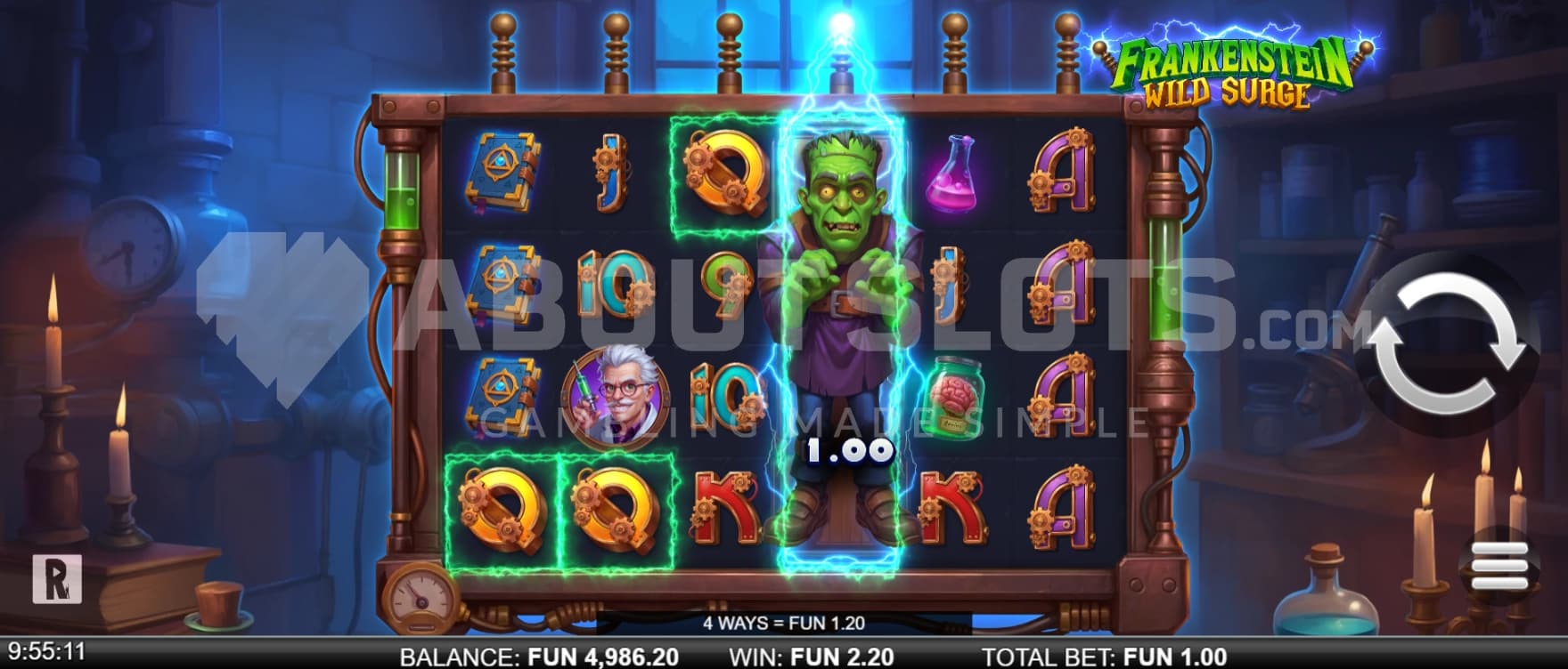 Wild Symbol on reel 4