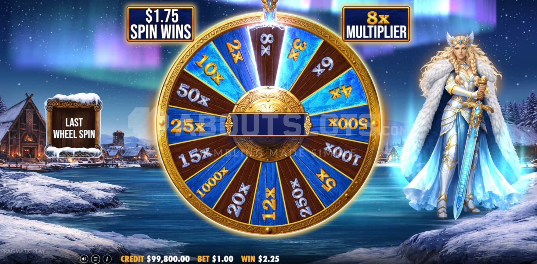 Wheel Feature during the Free Spins