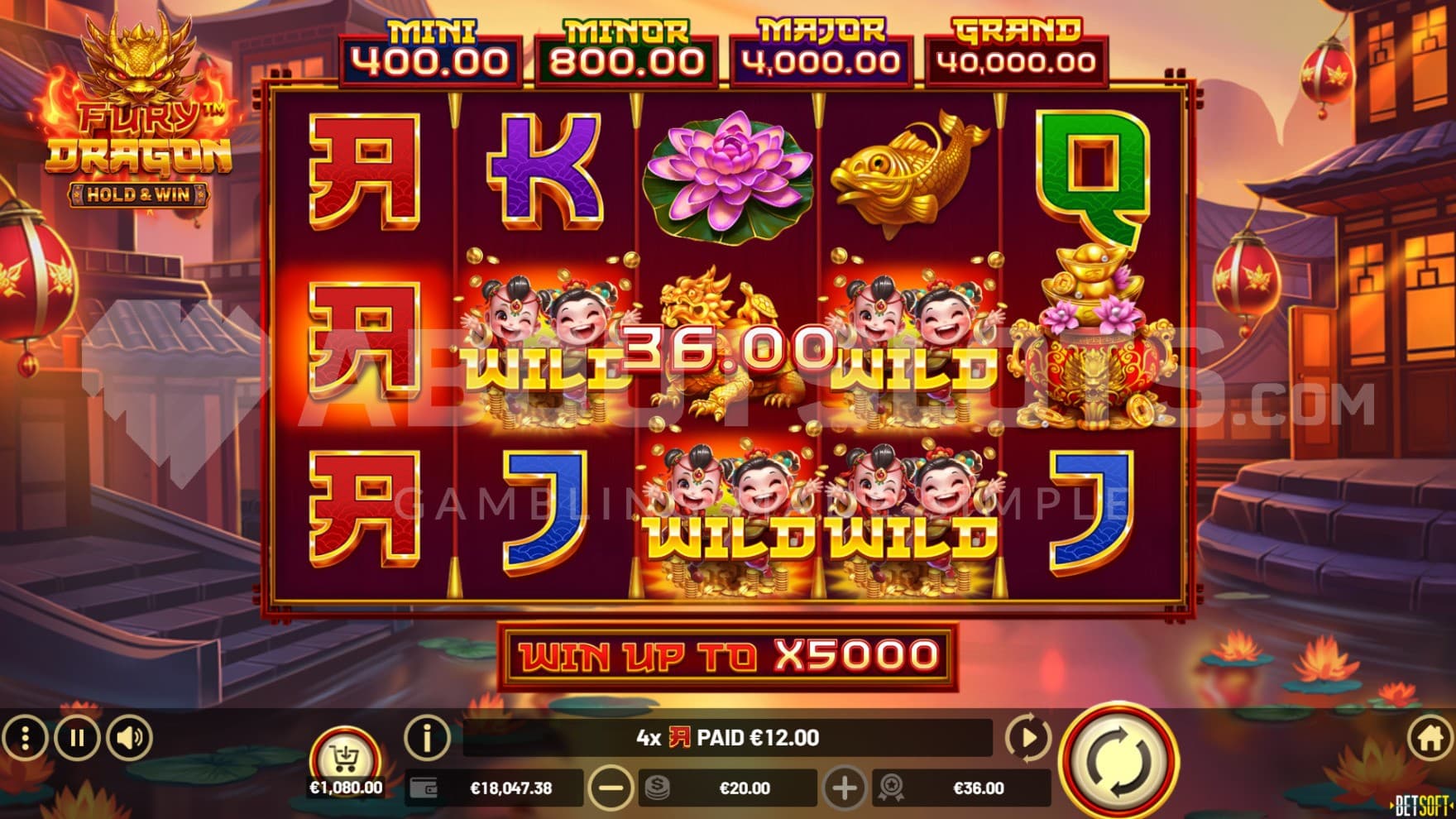 Wild Symbols on reel 2, 3 and 4