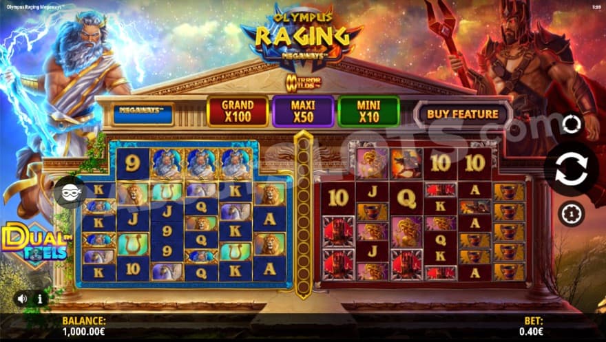 Base game where you can see Zeus and Hades in the background.