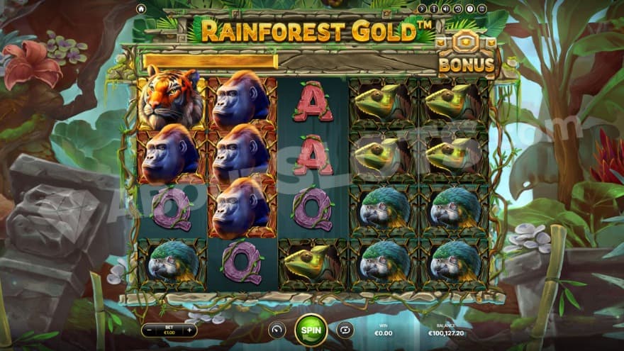 Base game with a dense jungle in the background.