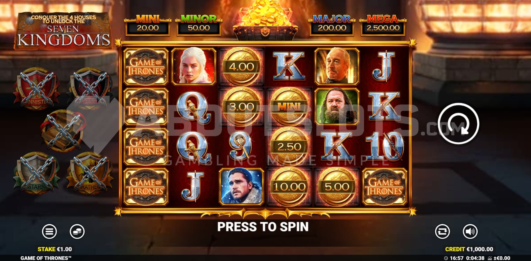 Cash Collect Trail on left side