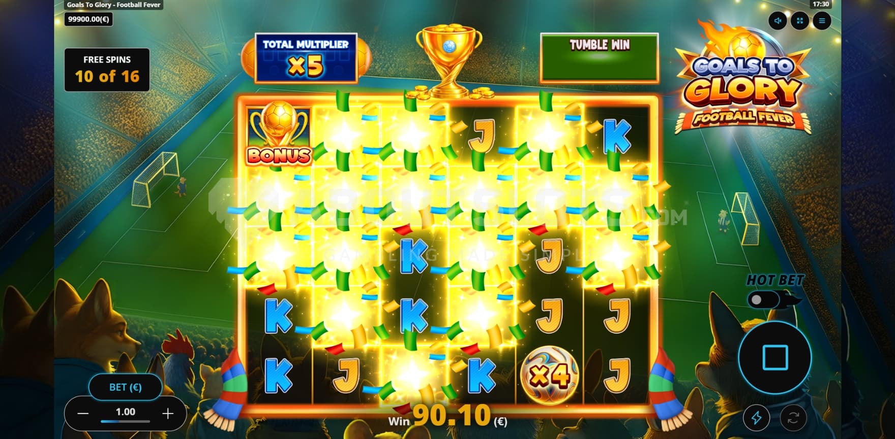 5X Total Multiplier in play