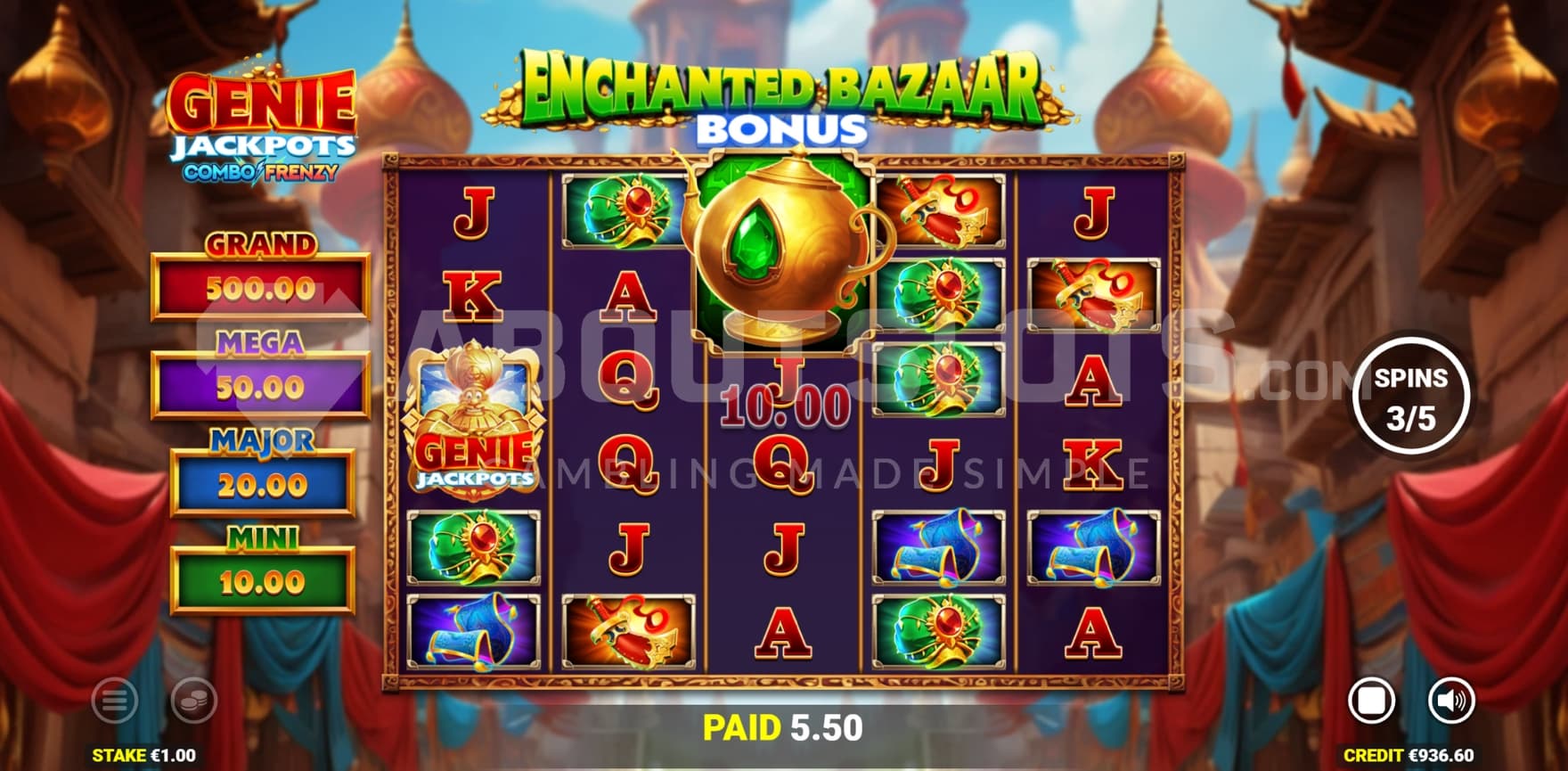 Enchanted Bazaar Bonus triggered