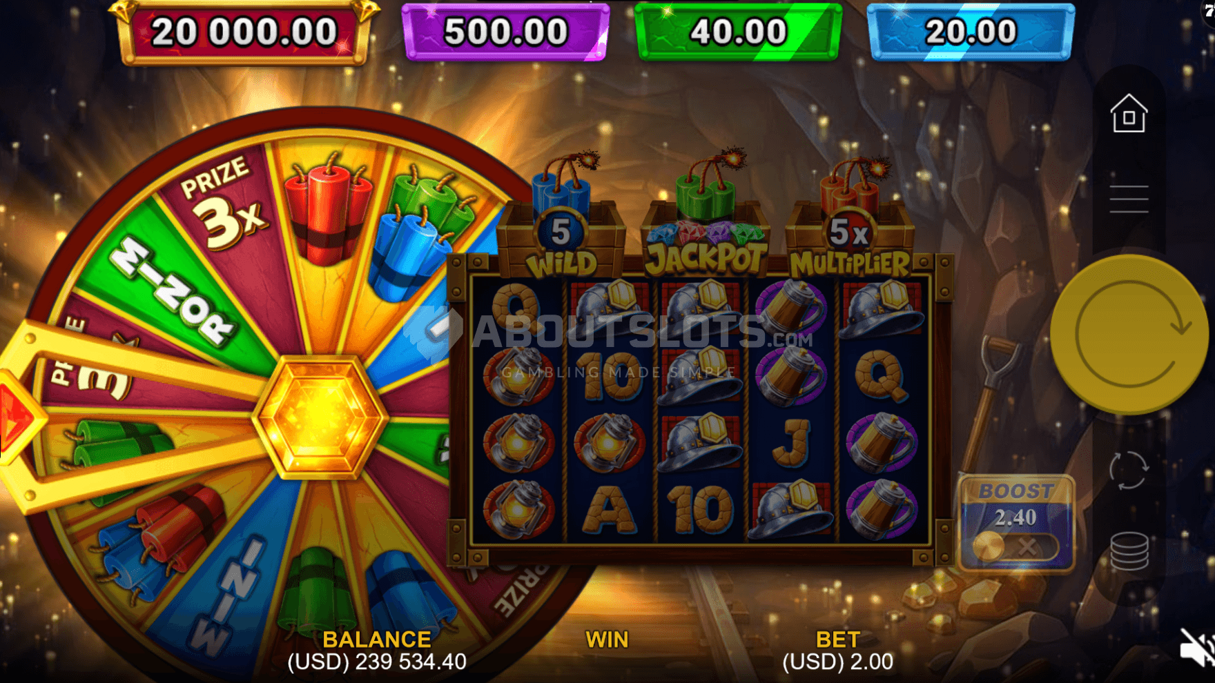 When triggered, the Fortune Wheel grows in size, sending a spin for guaranteed prizes