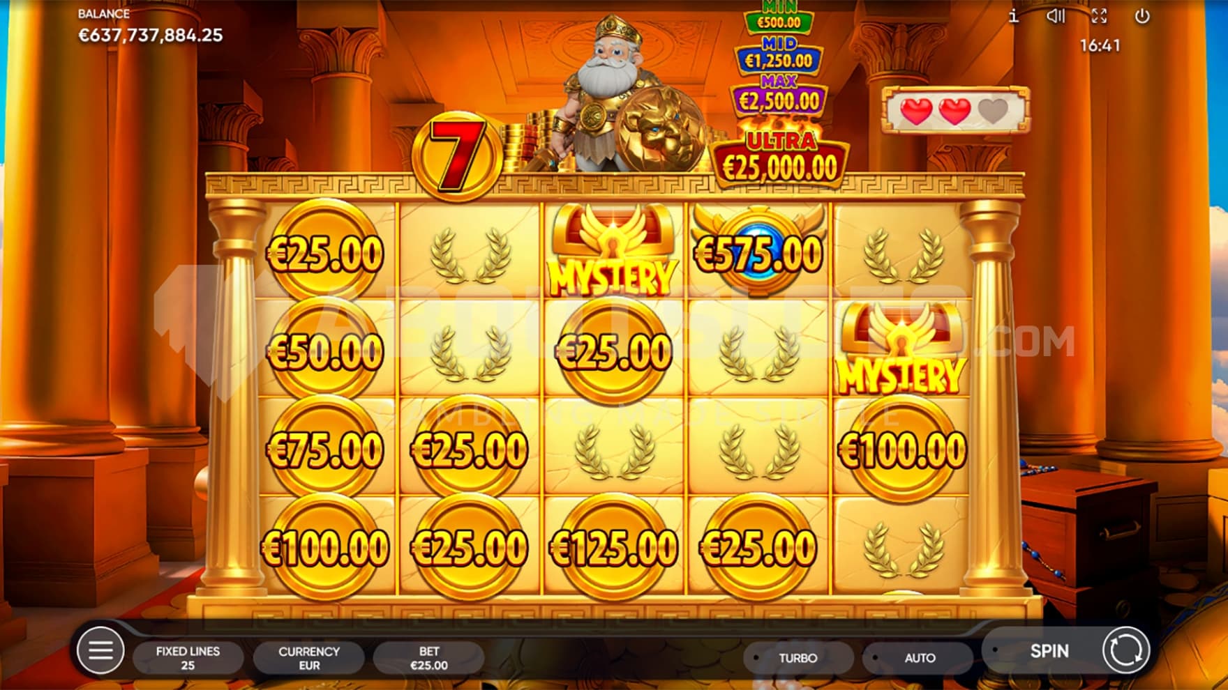 Mystery Symbol on reel 3 and 5