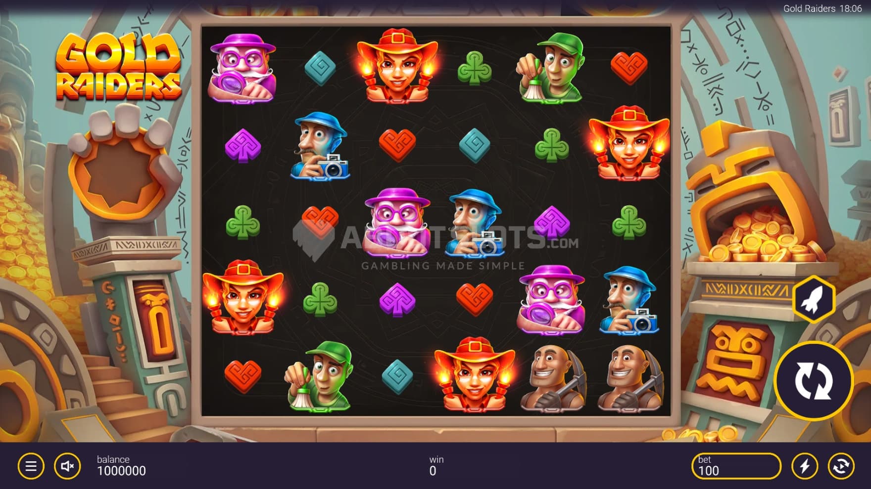 Set in an underground treasure cave, the many eccentric treasure hunters are more than excited to explore what riches they may find