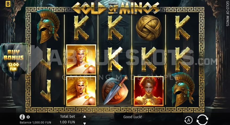 Bonus Buy on left side of reels