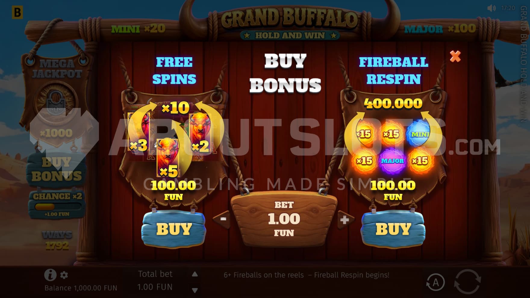 You can instantly trigger either of the bonus games from the base game through the Feature Buy