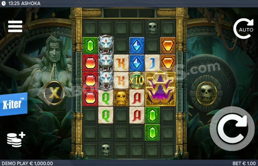 An image of the base game view, taking place in a mystic jungle