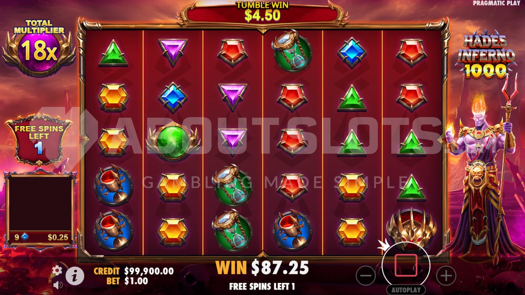 Hell turns red and the inferno grows hotter during the bonus game