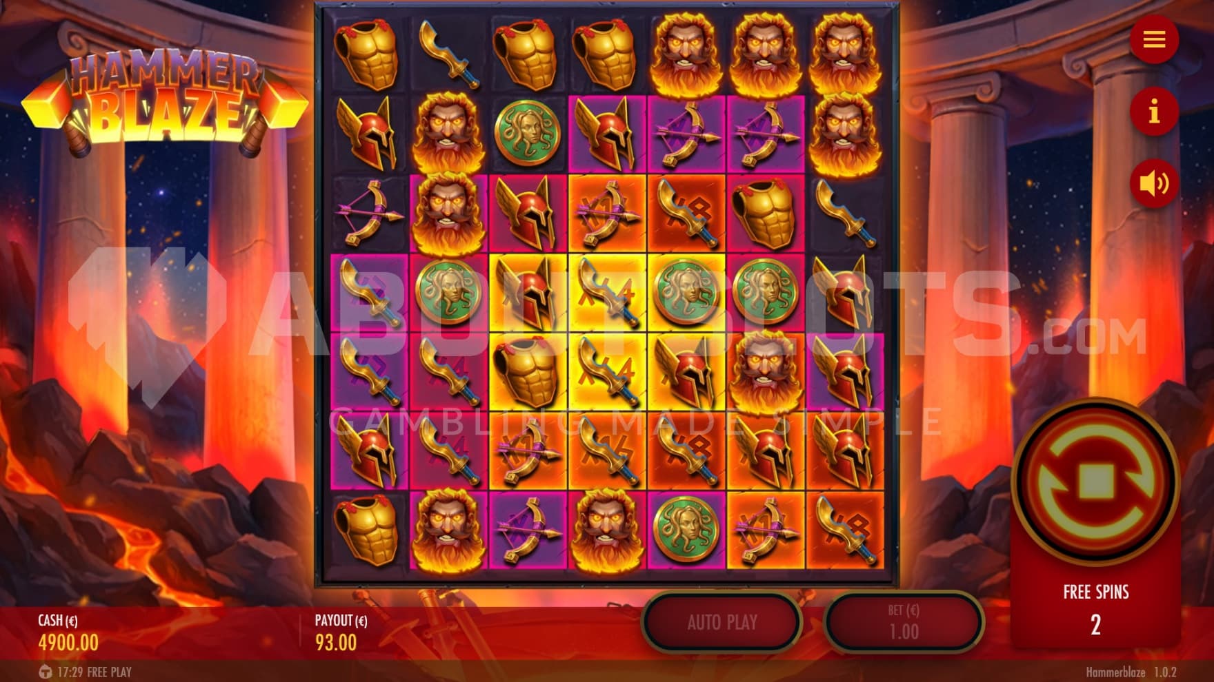 During the bonus game, all Multipliers are sticky between spins