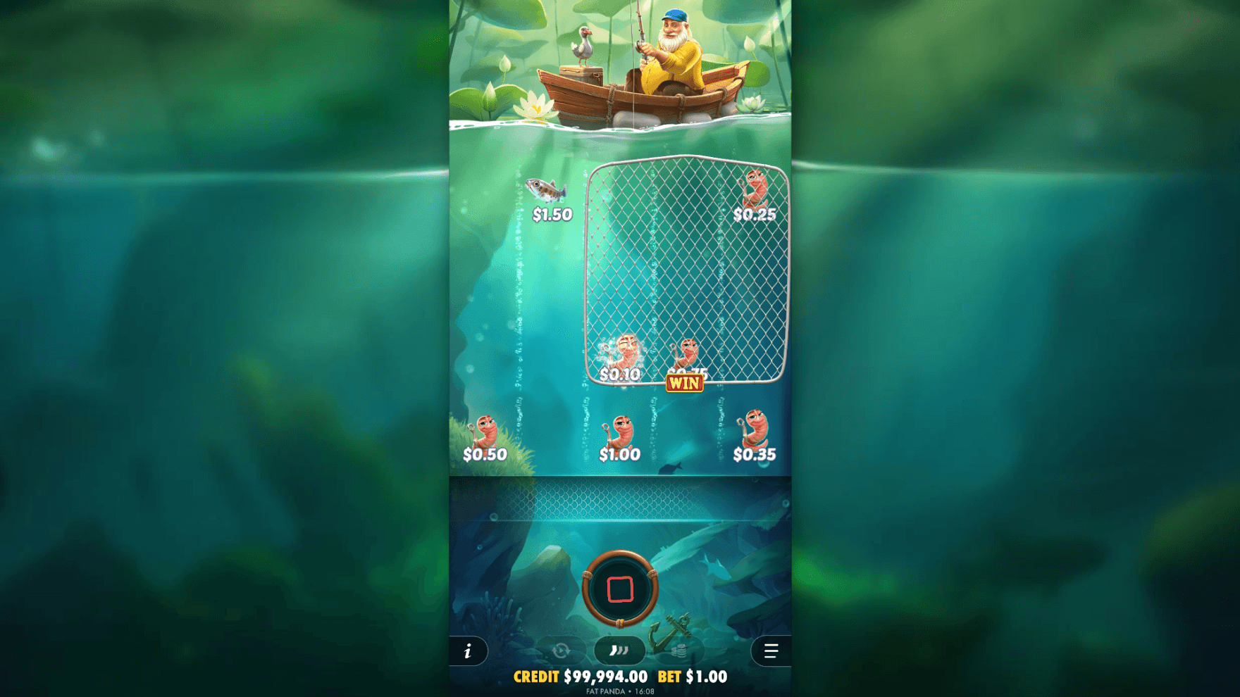 The net takes over a certain area on the playing grid for each spin, with chances of reeling in big wins