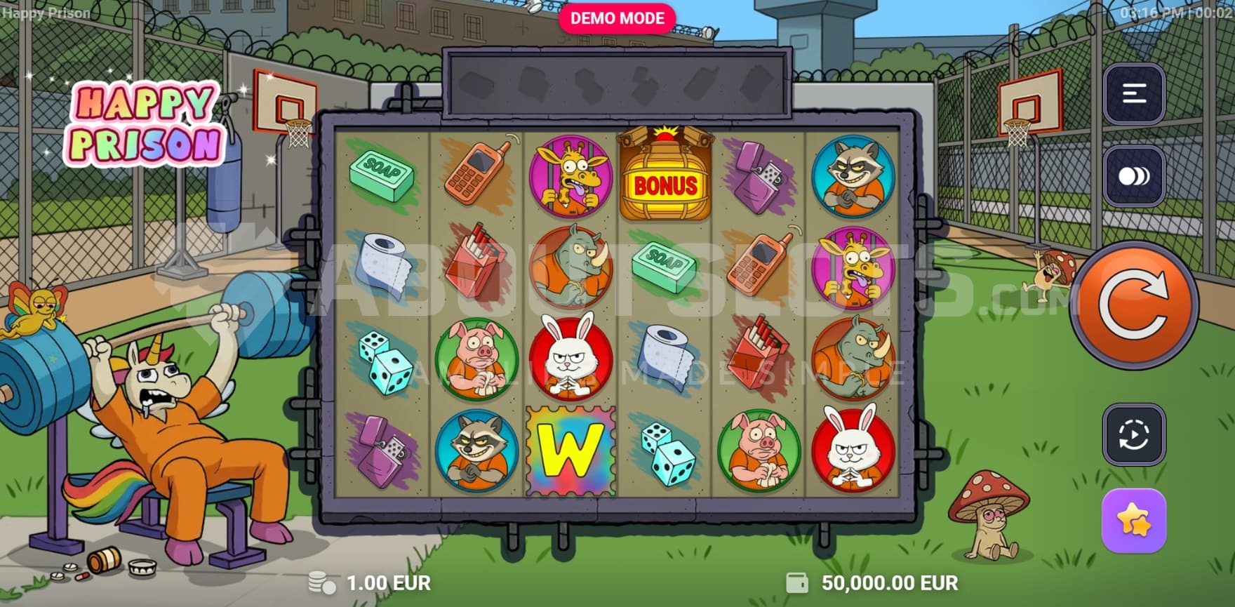 Unicorn on left side