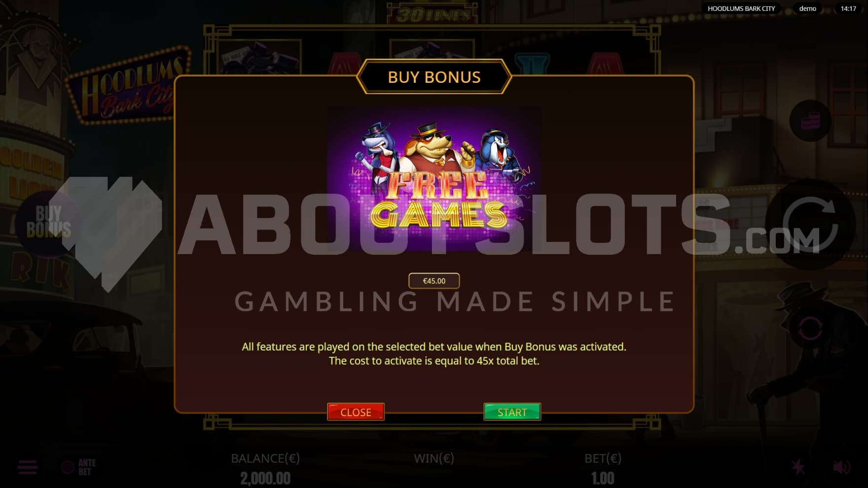 You can instantly enter the bonus game through the Feature Buy