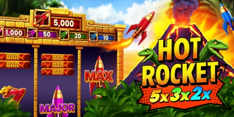 Hot Rocket 5x 3x 2x Banner