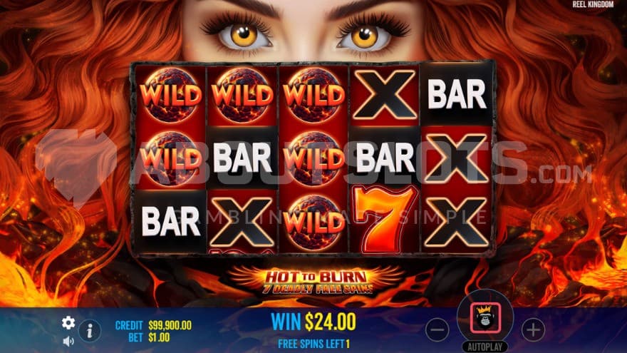 Wild Symbols on reel 1, 2, and 3