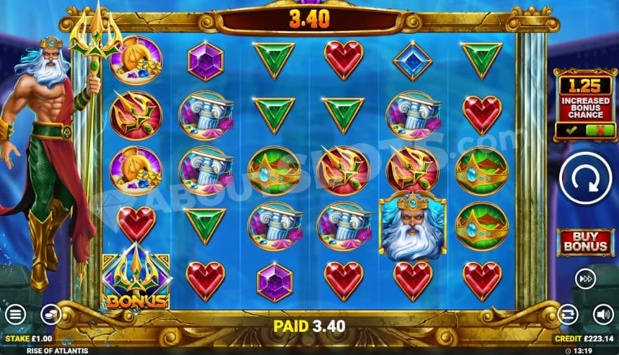 Base game where you can see Poseidon to the left.