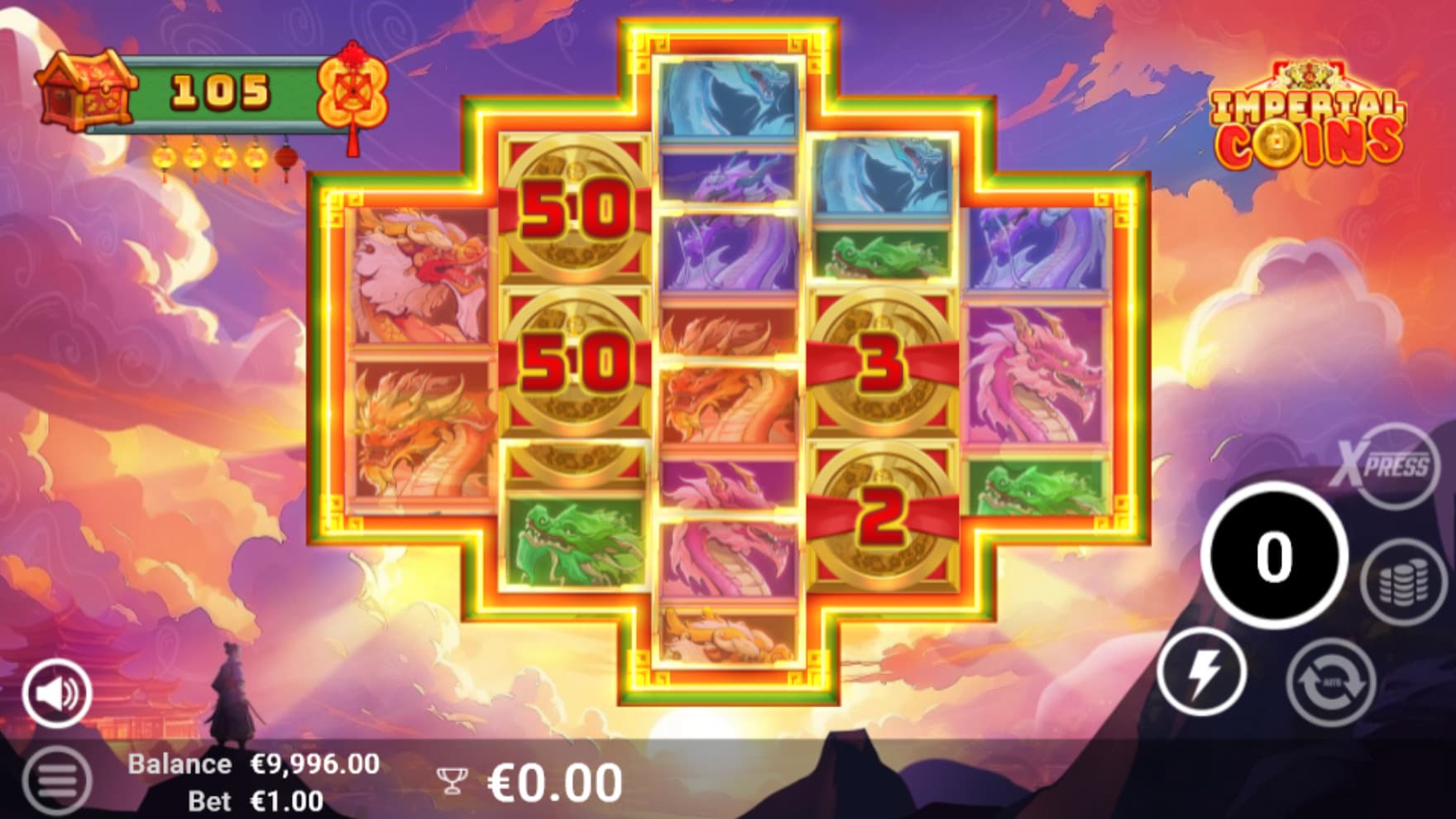 Coin Symbols on the reels have initiated the Coin Respin feature