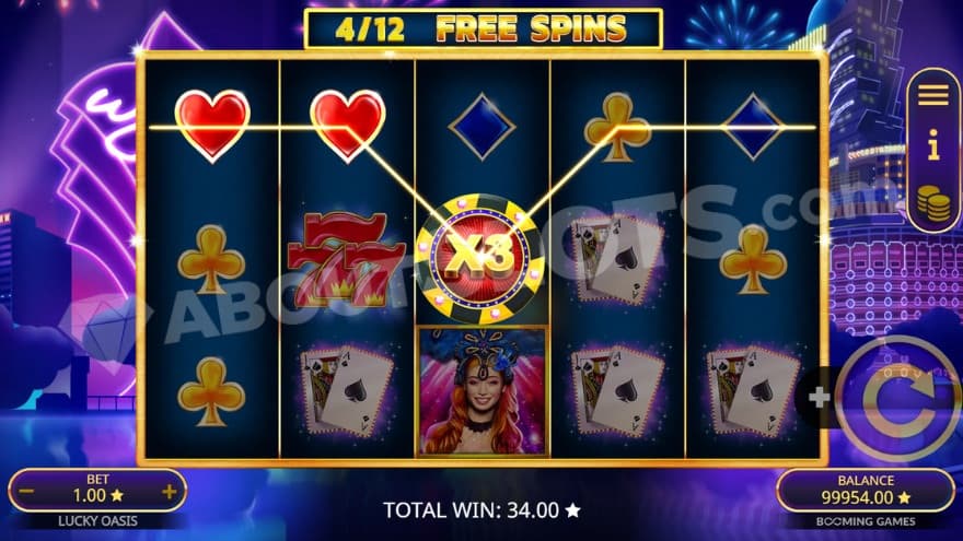 A 34X win in the Free Spins.