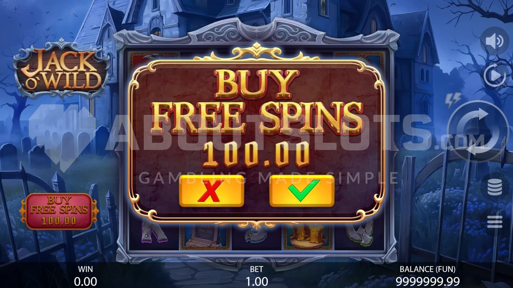 The feature buy option lets you instantly trigger the Free Spins bonus