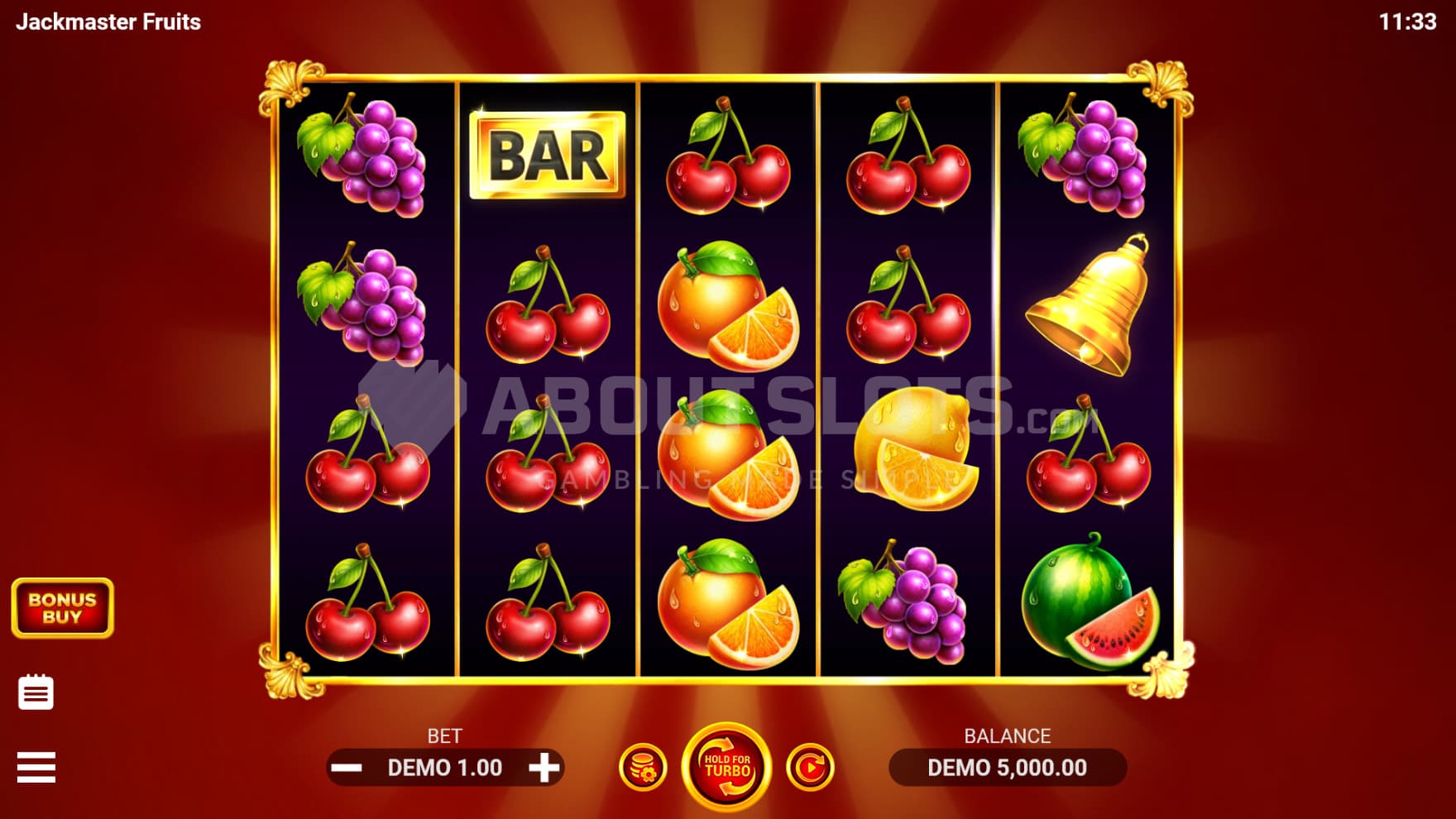 As the title suggests, the game is filled with fruits
