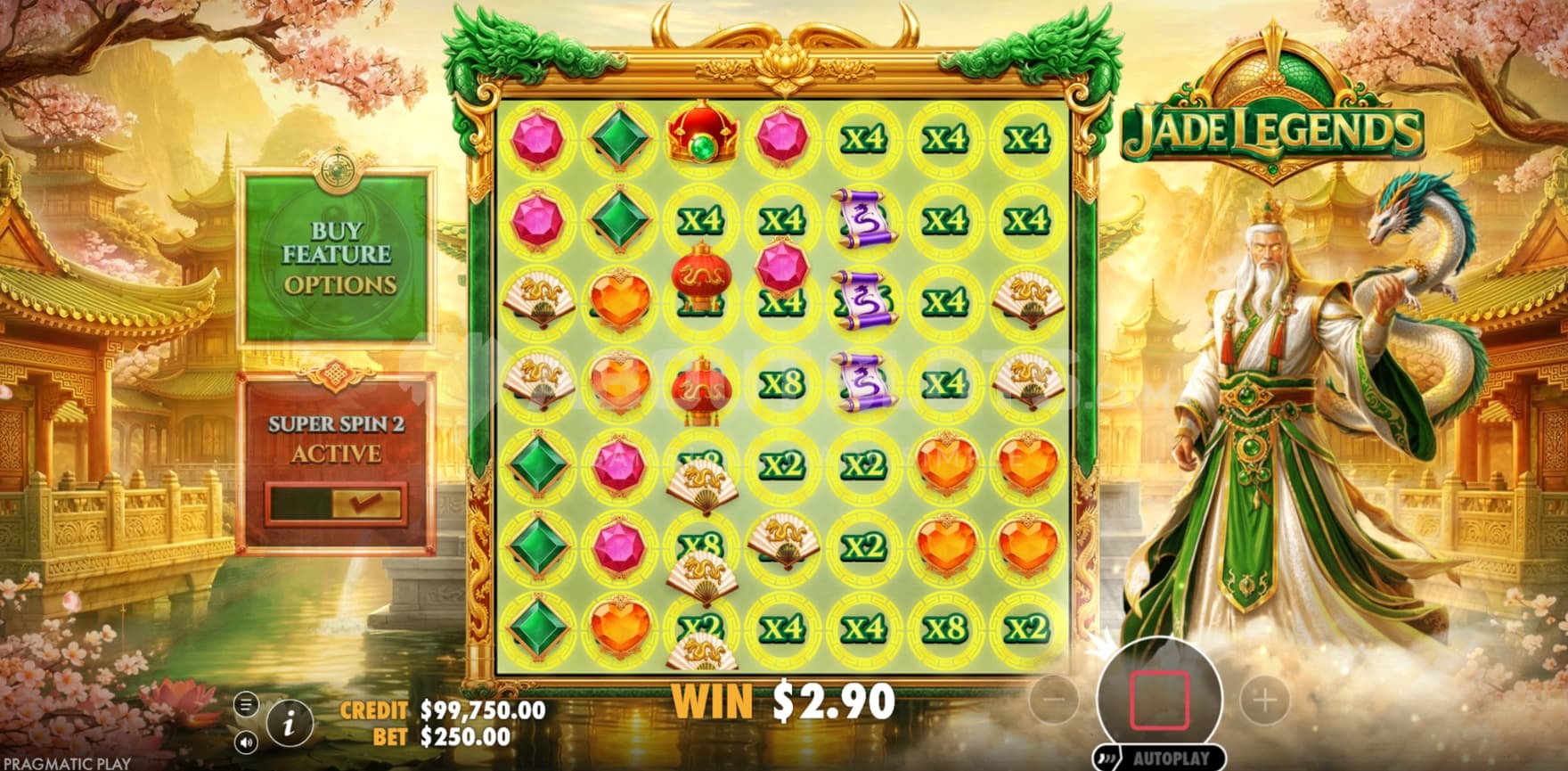 Tumble feature is activated and Multipliers visible