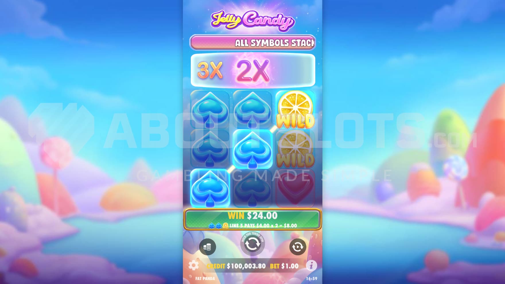 A Multiplier from the 4th reel adds to the winning combination