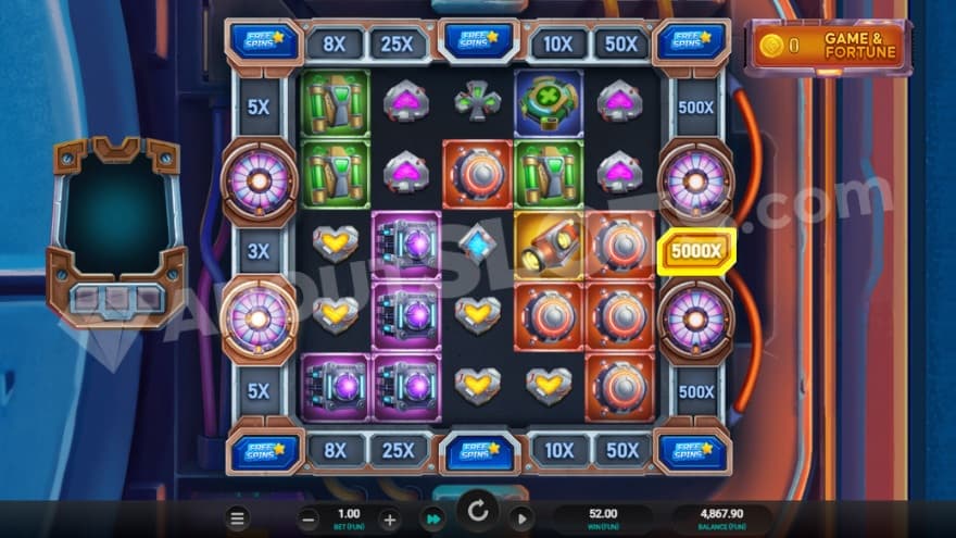 Base game where you can see a Game & Fortune button up to the right.