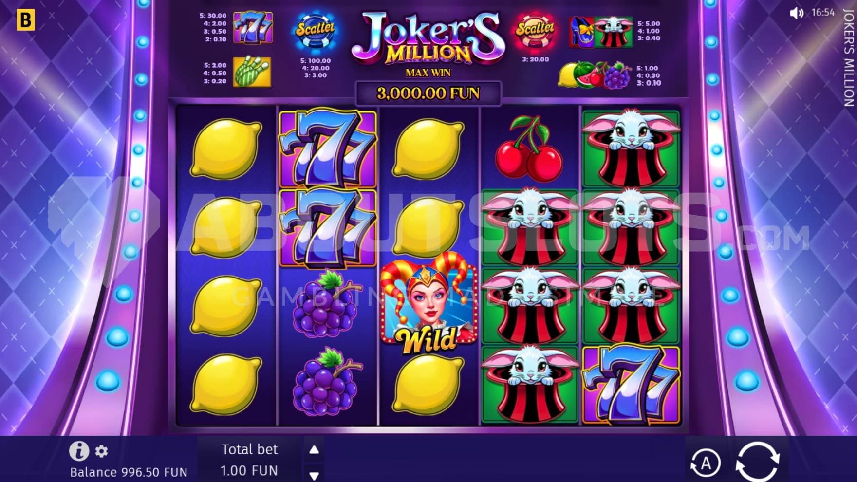 Wild Symbol on reel 3