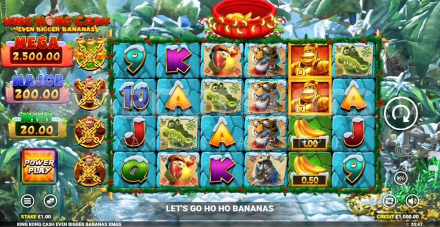 Jackpots on left side