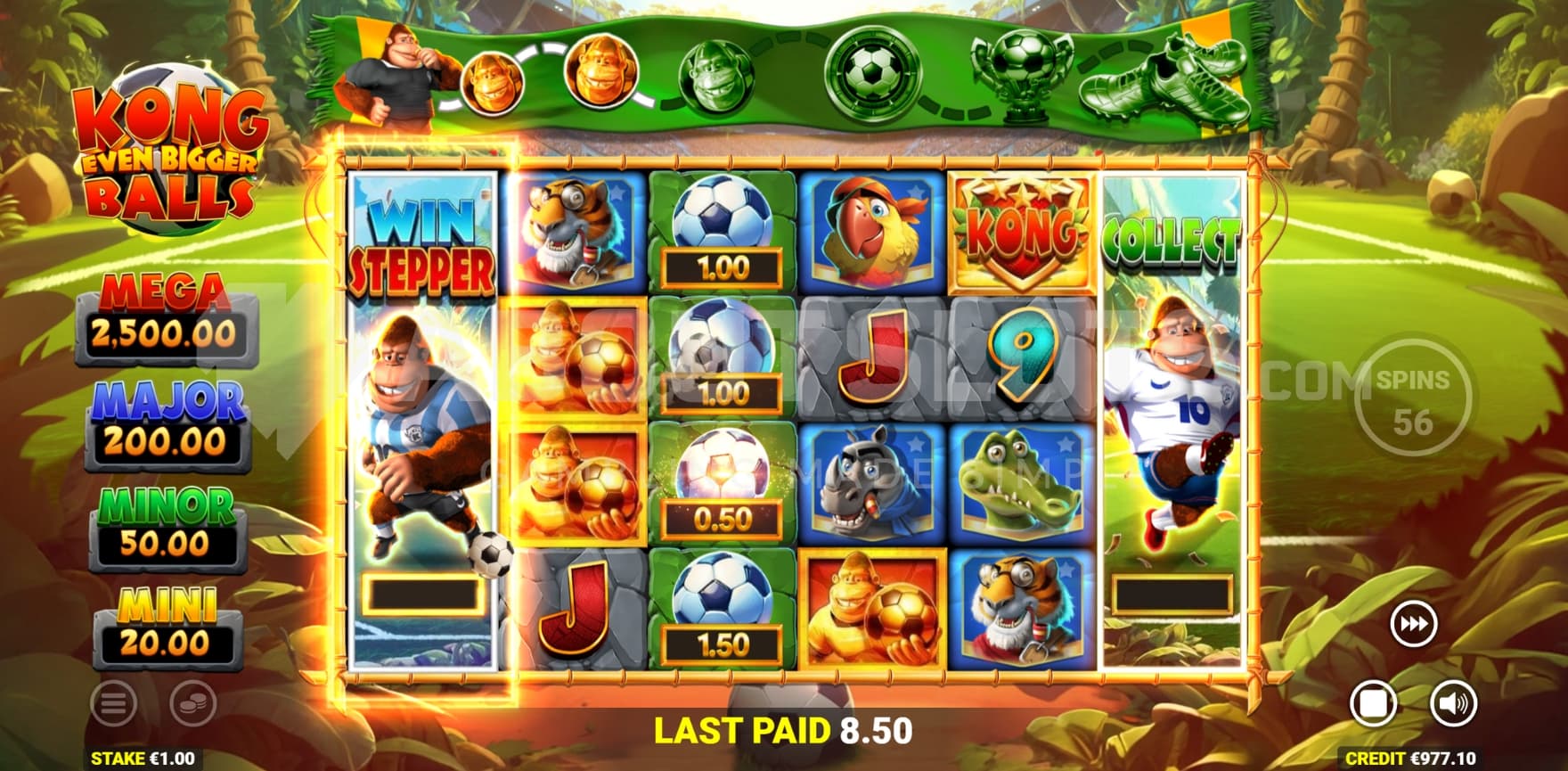 Win Stepper and Collect in view