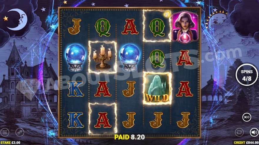 Free Spins feature with four hot zones on the reels.