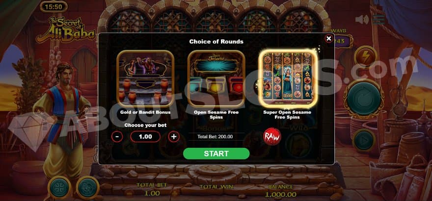 A menu where the player can buy the three bonus games.