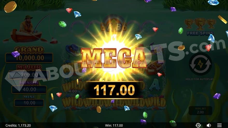 A Mega Win of €117.00.