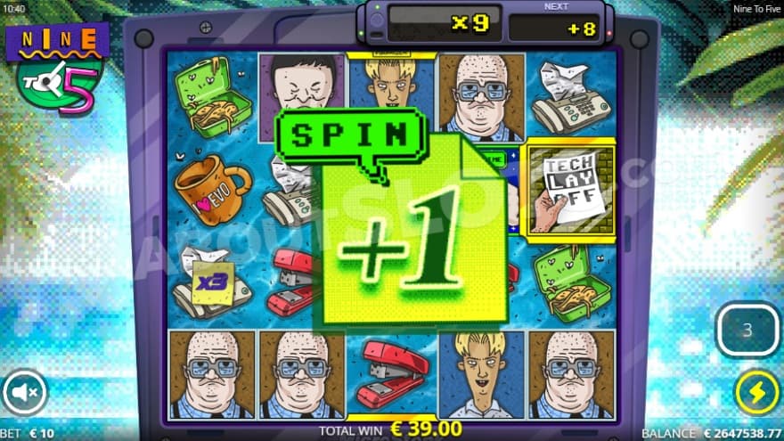 A screenshot from the Ivory Tower Spins