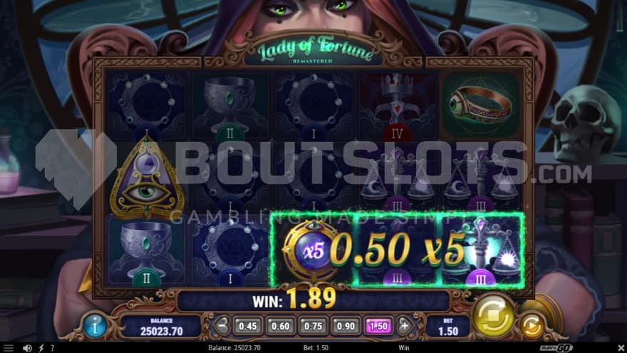 Wild Multiplier with 5X on reel 3