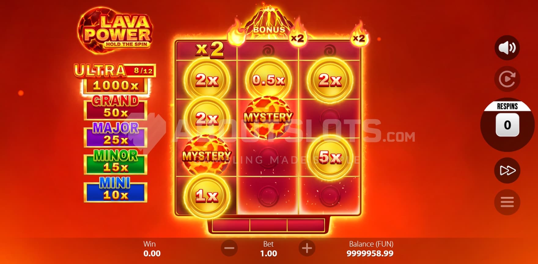 2X Multiplier on first reel