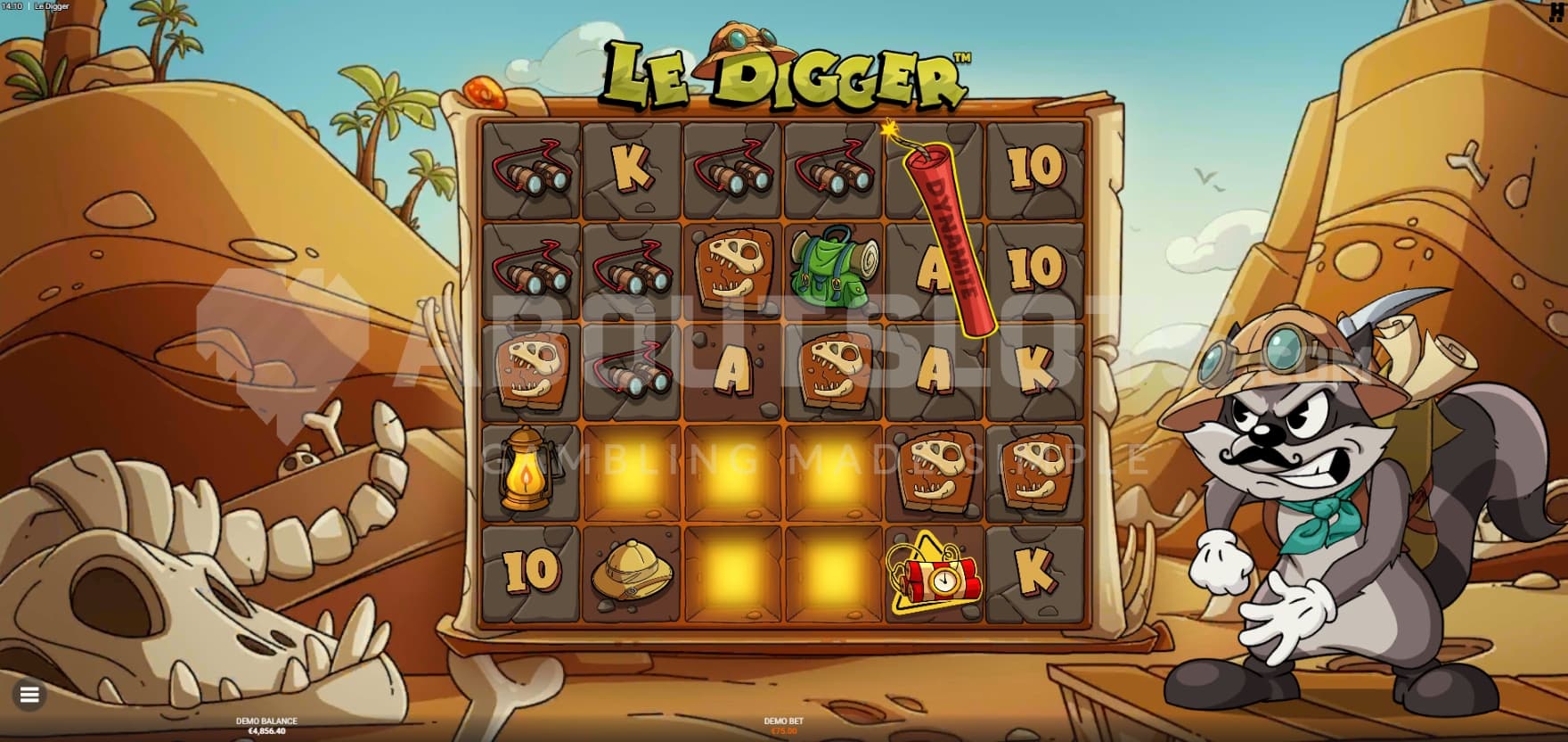 Smokey throws a dynamite on the reels