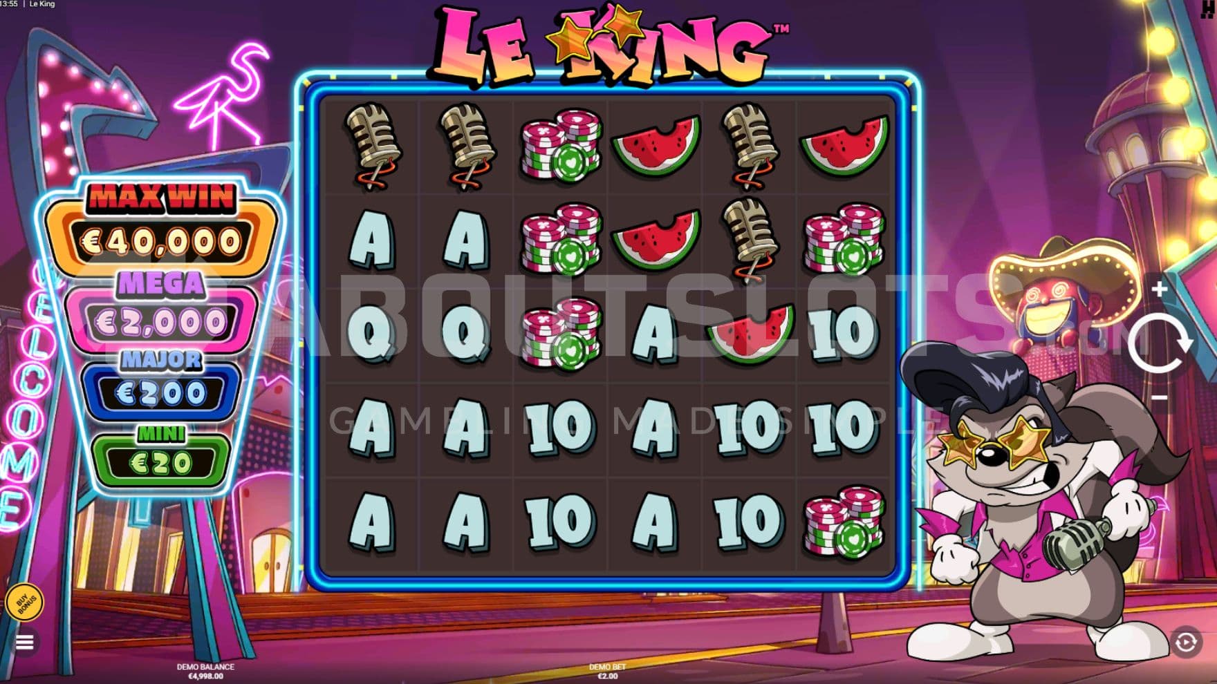 Jackpots on left side