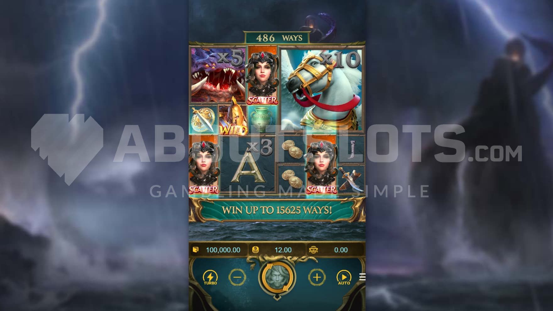 Lightning in background