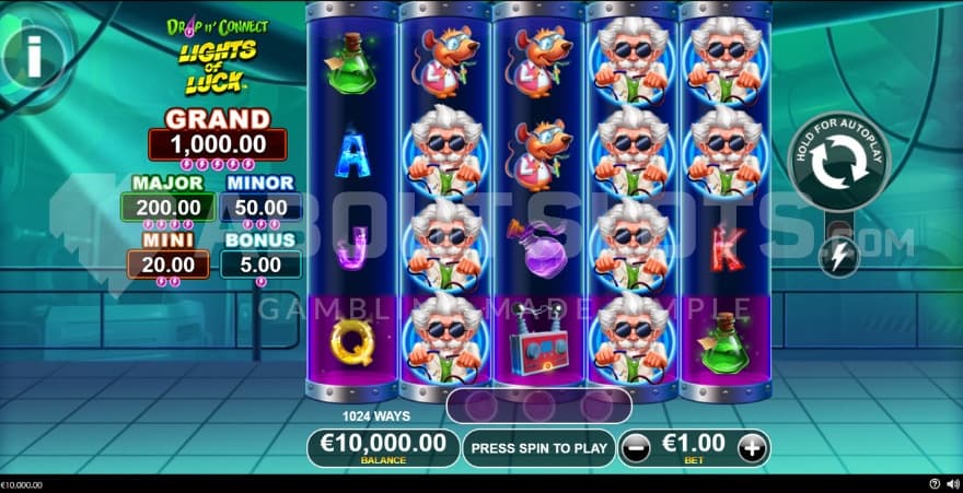 Jackpots on left side