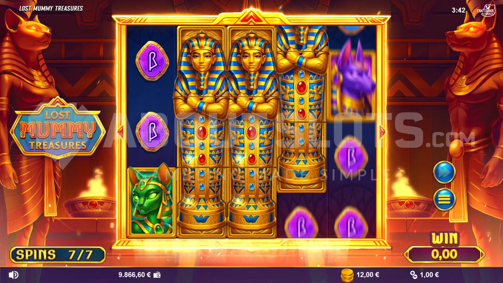 During the Super Free Spins only Golden Special Mystery Symbols may show up