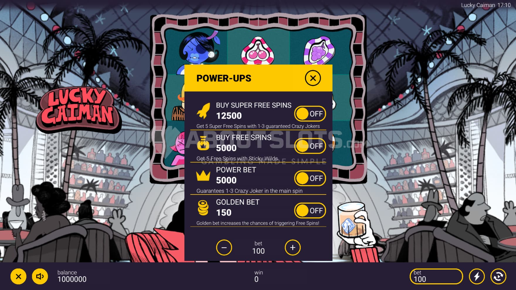 There are multiple Feature Buy options to choose from, allowing you to instant trigger various feature buys