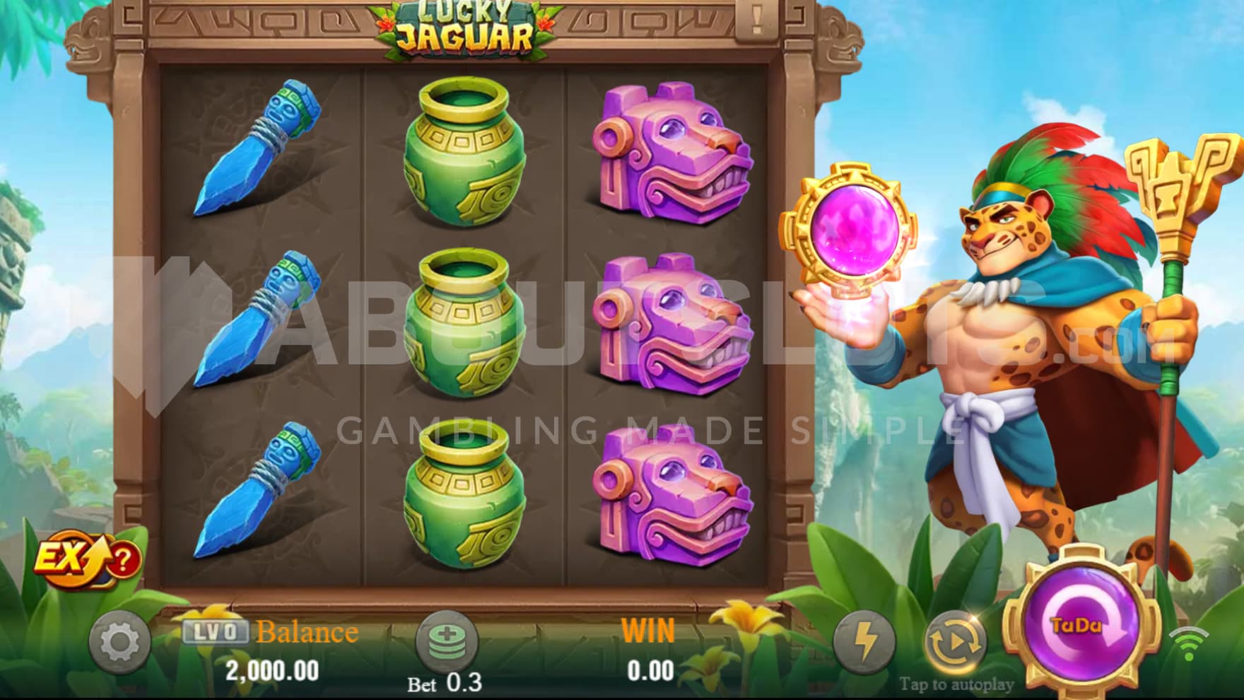 Jaguar warrior on right side