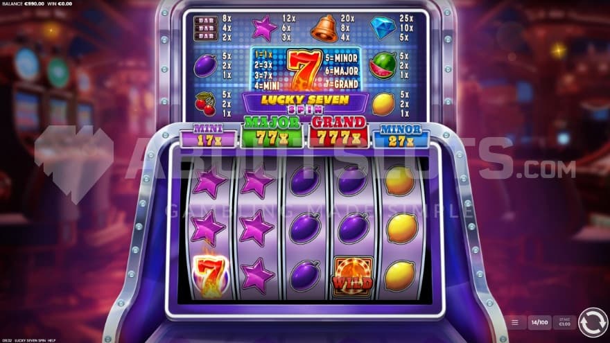 1 Lucky Seven Symbol in view